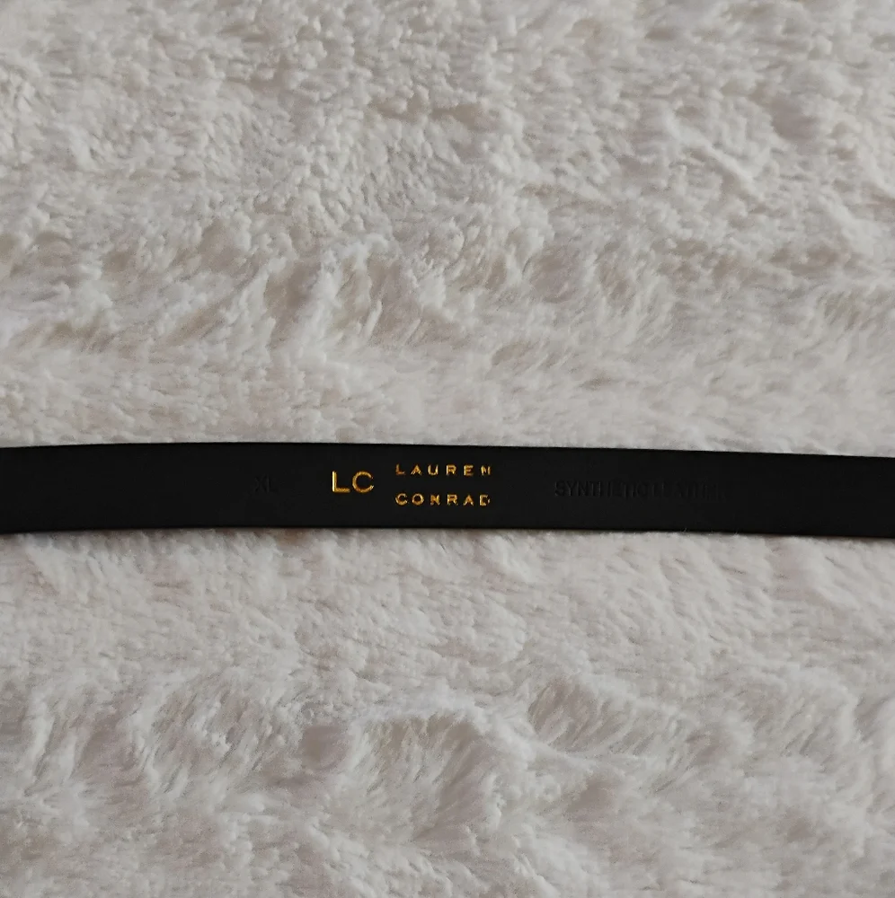 Lauren Conrad Silver Circle Skinny Belt